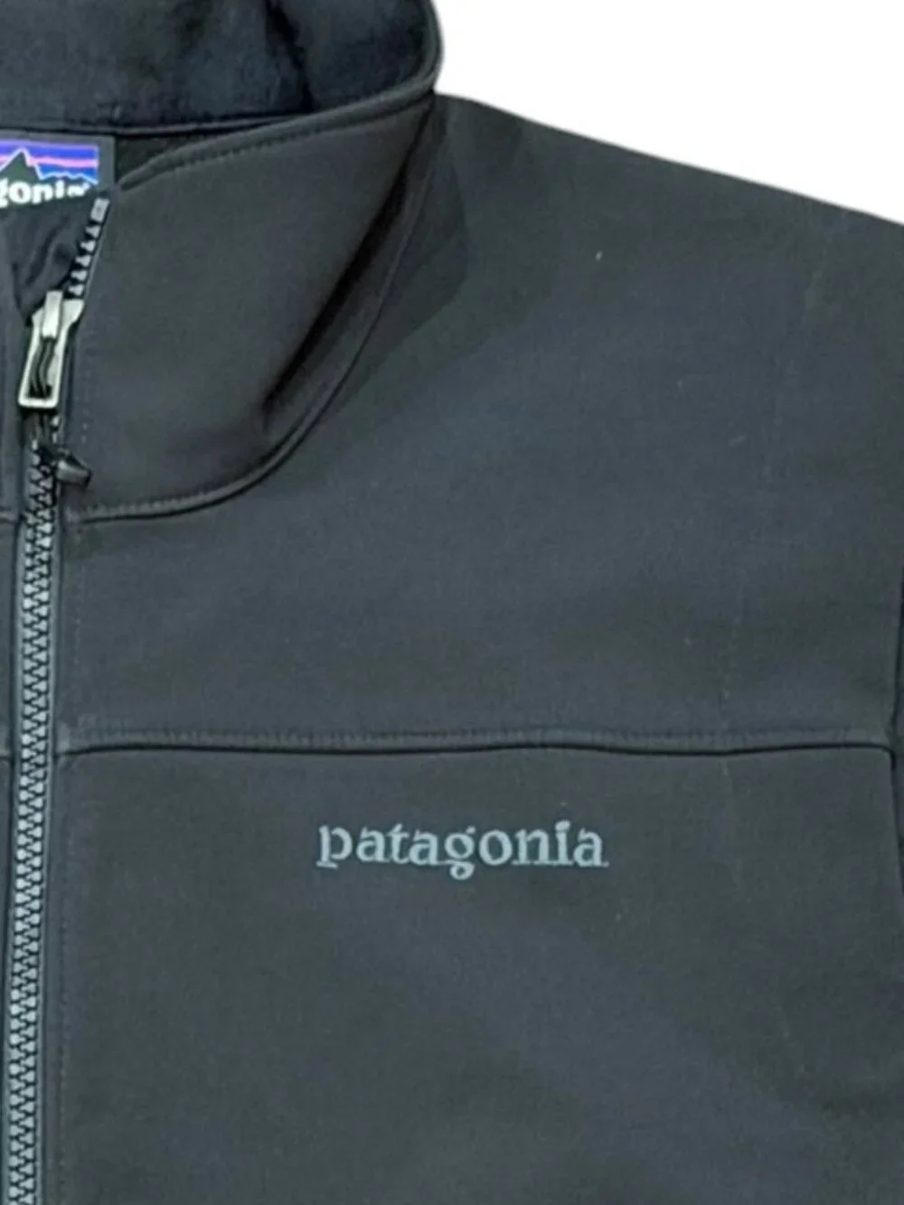 Patagonia Polartec Black Full Zip Soft Shell Vest Medium Winter Outdoor Hiking
